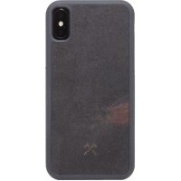 Чехол Woodcessories EcoCase Stone для iPhone X/Xs чёрный (Volcano Black)