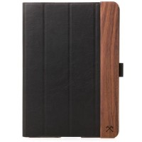 Чехол Woodcessories EcoFlip Walnut Leather для iPad 9.7" чёрный (2017/2018)