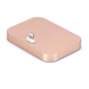 Док-станция COTEetCI Aluminum Lightning Charge Base для iPhone Золотистая оптом