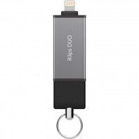 Флеш-накопитель ADAM elements iKlips DUO 32Gb Lightning / USB 3.1 серый