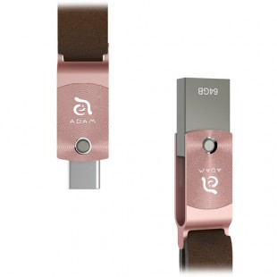 Флеш-накопитель ADAM elements ROMA 64GB USB Type-C OTG розовое золото оптом