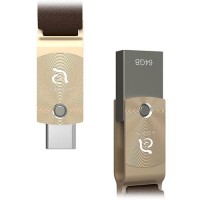 Флеш-накопитель ADAM elements ROMA 64GB USB Type-C OTG золотой