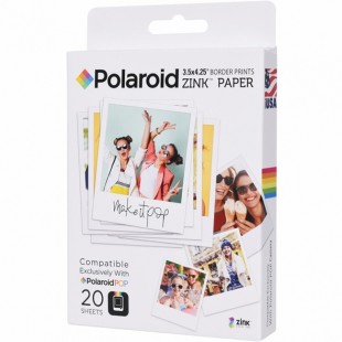 Фотобумага для камер Polaroid Zink Paper POP (8,9 x 10,8 см) 20 шт. оптом