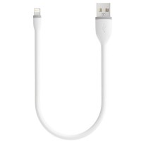 Гибкий кабель Satechi Flexible Lightning to USB (0.25 метра) белый (B0160CP1E6)