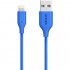 Кабель Anker PowerLine (0.9 метра) USB to Lightning (A8111H31) голубой оптом