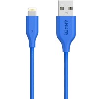 Кабель Anker PowerLine II Lightning — USB (0.9 метра) A8432H31 синий