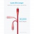 Кабель Anker PowerLine+ II Lightning — USB (0,9 метра) красный (A8452H91) оптом