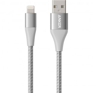 Кабель Anker PowerLine+ II Lightning — USB (0,9 метра) серебристый (A8452H41) оптом