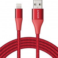 Кабель Anker PowerLine+ II Lightning — USB (1.8 метра) красный (A8453H91)