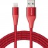 Кабель Anker PowerLine+ II Lightning — USB (1.8 метра) красный (A8453H91) оптом