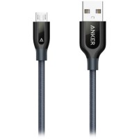 Кабель Anker PowerLine+ micro-USB Nylon Braided (0.9 метра) чёрный (A8142HA1)