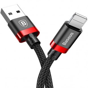 Кабель Baseus Golden Belt USB / Lightning (1 метр) чёрный / красный (CALGB-19) оптом