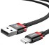 Кабель Baseus Golden Belt USB / Lightning (1 метр) чёрный / красный (CALGB-19) оптом