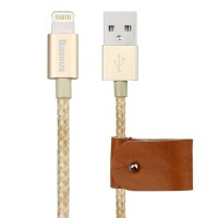 Кабель Baseus Lightning/USB Gold (1 метр) Premium для iPhone / iPad / iPod Золотой
