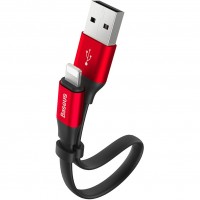 Кабель Baseus Nimble Lightning Cable Portable (23 сантиметра) красный