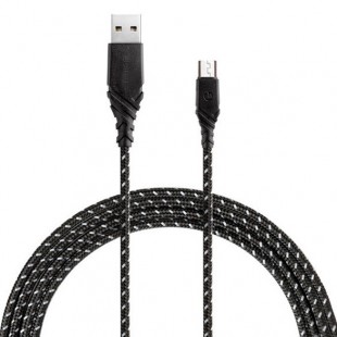 Кабель EnergEA NyloGlitz micro-USB — USB-A (2.0) 1.5 м чёрный оптом