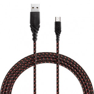 Кабель EnergEA NyloGlitz micro-USB — USB-A (2.0) 1.5 м красный оптом