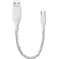 Кабель EnergEA NyloGlitz micro-USB — USB-A (2.0) 18 cм белый