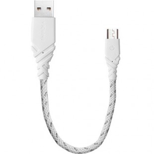 Кабель EnergEA NyloGlitz micro-USB — USB-A (2.0) 18 cм белый оптом