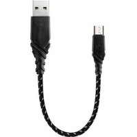 Кабель EnergEA NyloGlitz micro-USB — USB-A (2.0) 18 cм чёрный