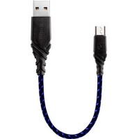 Кабель EnergEA NyloGlitz micro-USB — USB-A (2.0) 18 cм синий