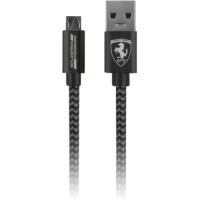 Кабель Ferrari Nylon Micro-USB (1,5 метра) тёмно-серый