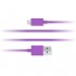 Кабель Incase Lightning-USB Charge And Sync Cable для iPhone / iPod / iPad (15 сантиметров) фиолетовый оптом