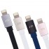 Кабель Just Mobile AluCable Flat Lightning-USB (1,2 метра) белый / розовое золото оптом
