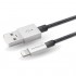 Кабель Le Touch Matrix MFI Cable Lightning-USB (0,2 метра) серебристый оптом