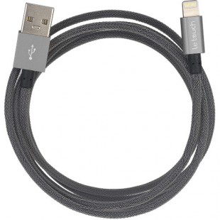 Кабель Le Touch Matrix MFI Cable Lightning-USB (1,2 метра) серый оптом