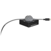 Кабель Native Union NIGHT Lightning-USB Cable Marble Edition (3 метра) с чёрной мраморной подставкой