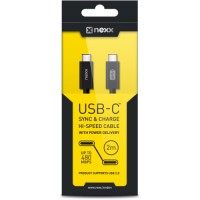 Кабель Nexx Sync & Charge USB-C to USB-C (2 метра) чёрный