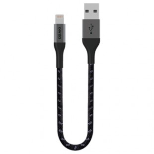 Кабель Ozaki O!tool T-Cable L10 MFI Lightning-USB (0,1 метра) чёрный оптом