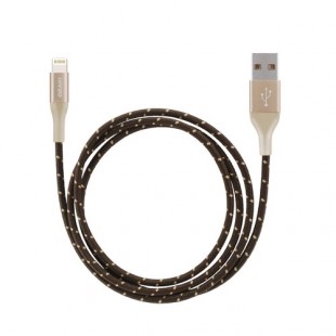 Кабель Ozaki O!tool T-Cable L100 MFI Lightning-USB (1 метр) золотистый оптом
