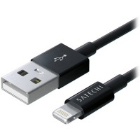 Кабель Satechi Lightning — USB 1 метр (ST-MFILB) чёрный