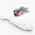 Кабель Syncwire MFI USB / Lightning с органайзером (1 метр) белый (SW-LC034) оптом