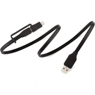 Кабель Tylt Flyp-Duo Reversible USB Charge & Sync Cable (1 метр) чёрный оптом