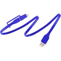 Кабель Tylt Flyp-Duo Reversible USB Charge & Sync Cable (1 метр) синий