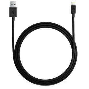 Кабель ZUS Kevlar Charging Cable Lightning/USB Straight (1,2 м) чёрный оптом