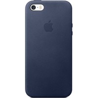 Кожаный чехол Apple Case для iPhone 5/5S/SE тёмно-синий