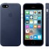 Кожаный чехол Apple Case для iPhone 5/5S/SE тёмно-синий оптом