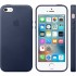Кожаный чехол Apple Case для iPhone 5/5S/SE тёмно-синий оптом