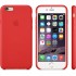 Кожаный чехол Apple Case для iPhone 6 красный оптом