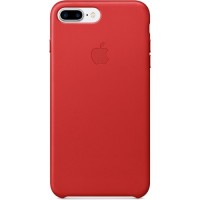 Кожаный чехол Apple Case для iPhone 7 Plus (Айфон 7 Плюс) красный (PRODUCT)RED