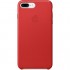 Кожаный чехол Apple Case для iPhone 7 Plus (Айфон 7 Плюс) красный (PRODUCT)RED оптом