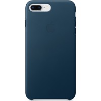 Кожаный чехол Apple Leather Case для iPhone 7 Plus / 8 Plus «космический синий» (Cosmos Blue)