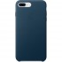 Кожаный чехол Apple Leather Case для iPhone 7 Plus / 8 Plus «космический синий» (Cosmos Blue) оптом