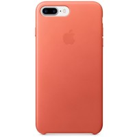 Кожаный чехол Apple Leather Case для iPhone 7 Plus (Geranium) розовая герань