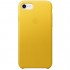 Кожаный чехол Apple Leather Case для iPhone 7 (Sunflower) ярко-жёлтый оптом