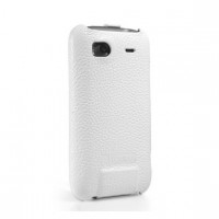 Кожаный чехол iCarer для HTC Sensation Белый